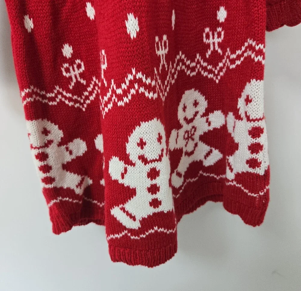 Love Squared Girls Girls’ Christmas Sweater Dress & Hat 2 Pc Set Size 5